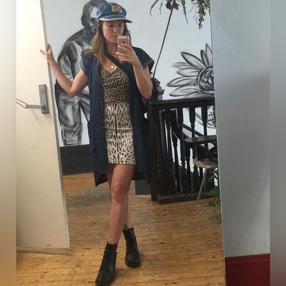 Eve Gravel animal print mini skirt - Picture 4 of 4